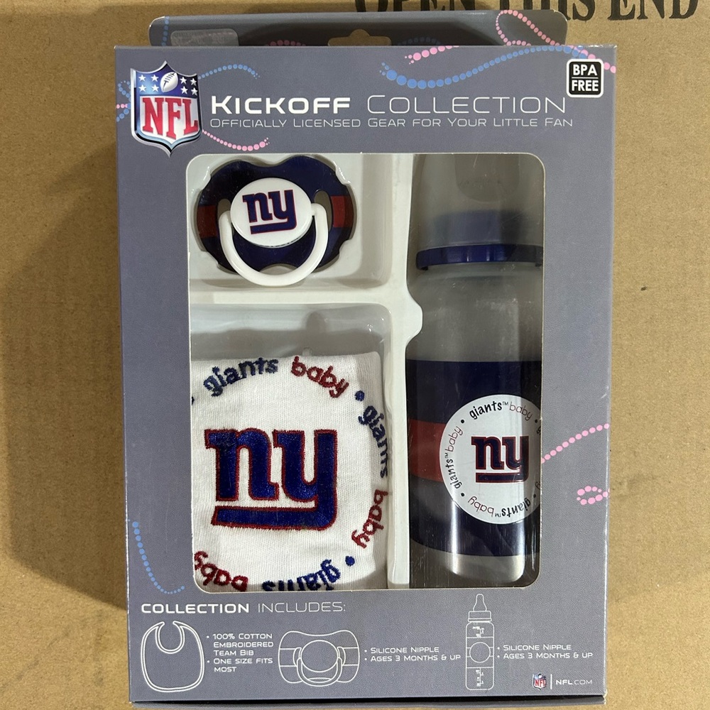 NY GIANTS BABY SET